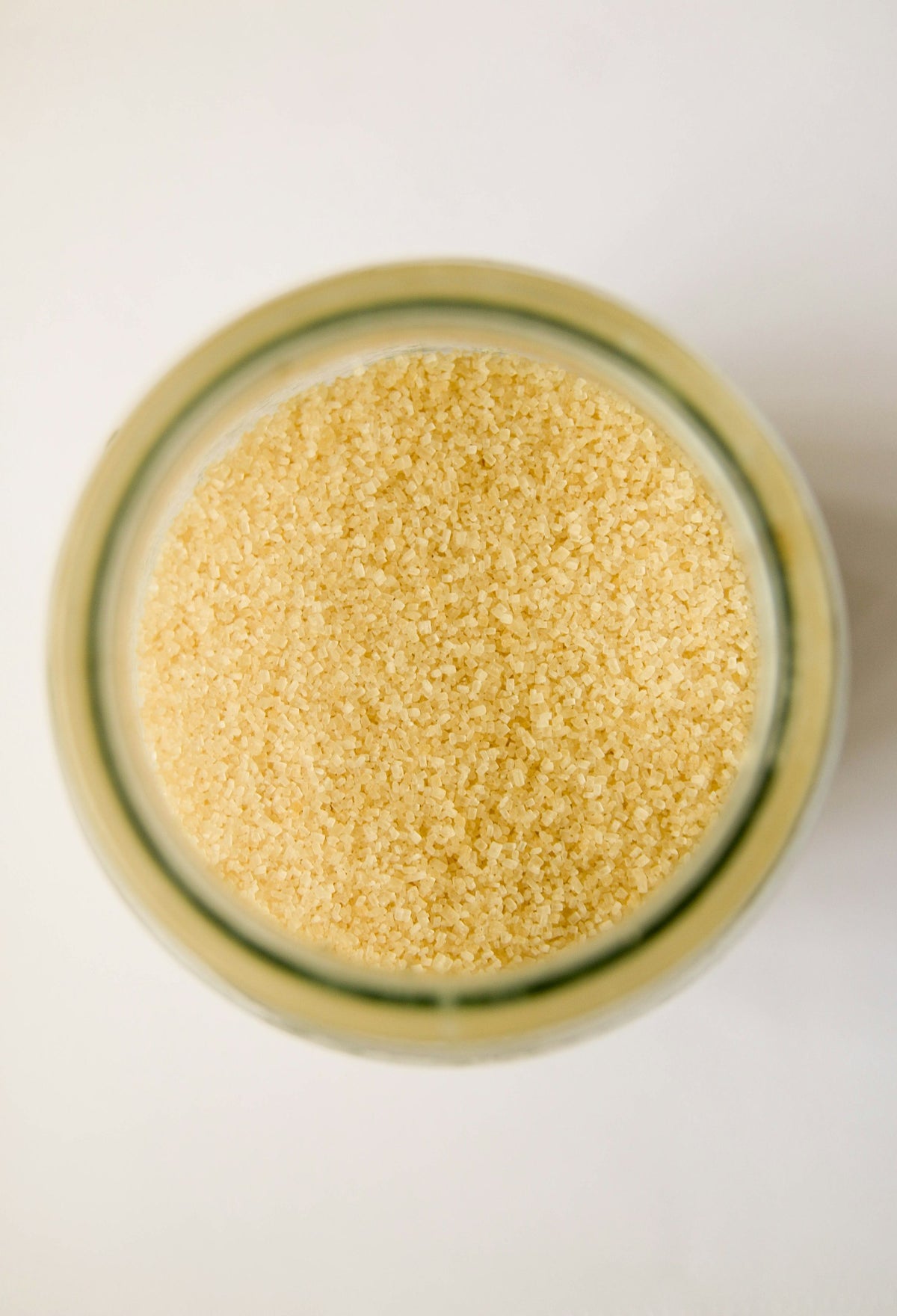 Sucre vanillé dans un bocal en verre