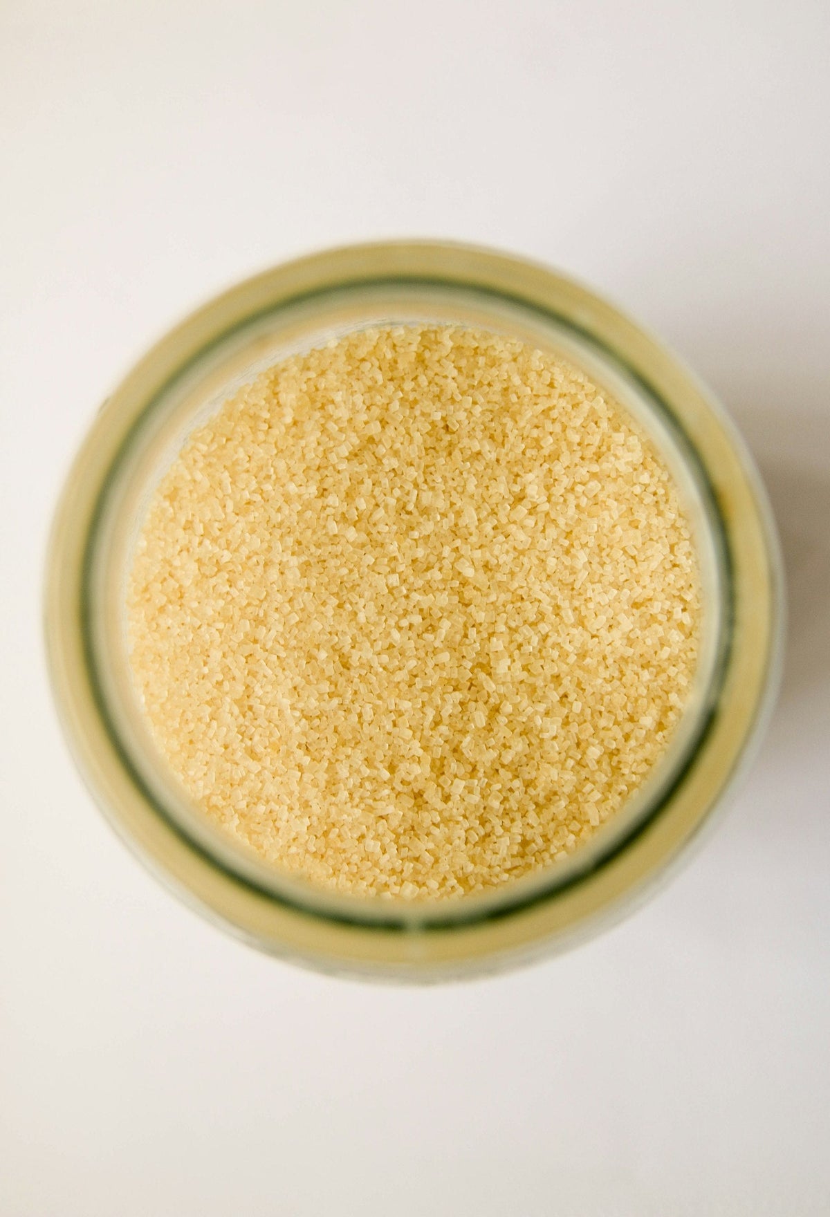 Sucre vanillé dans un bocal en verre